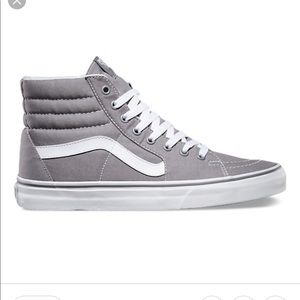 Grey high top vans